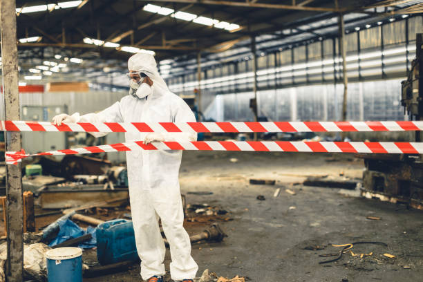 Professional Odor Removal technician working in Harrison, MI